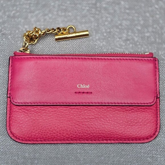 Chloe Pink Leather Wallet - Picture 1 of 7